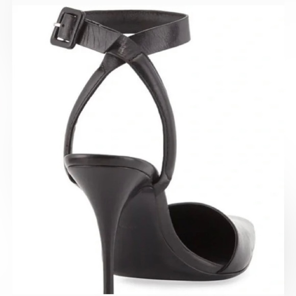 Alexander Wang lovisa black leather heels Size 37 1/2 (8) with box and dust bag - Picture 5 of 12